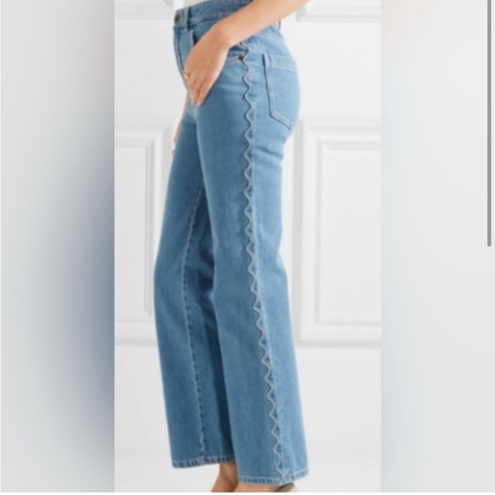 Chloe Light Blue Straight Leg Jeans